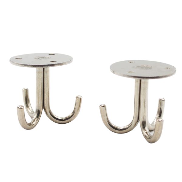 

2pcs тройной зубец потолочный крюк робы шкаф top практичной одежды из нержавеющей стали