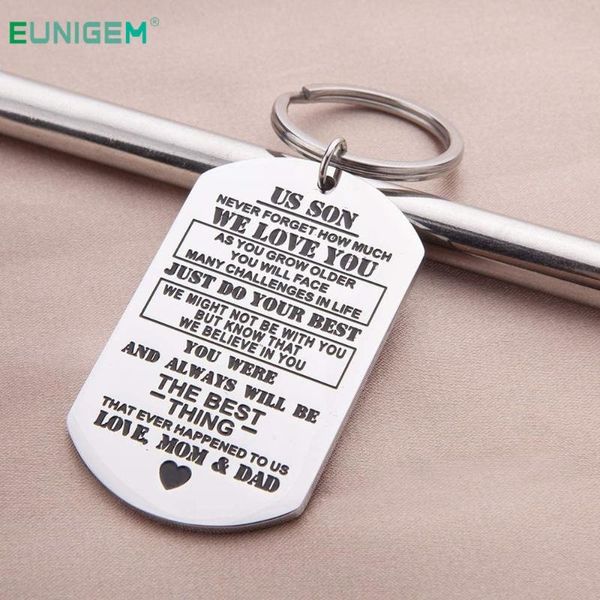 

keychain gift for men teen boys son from dad mom mother father birthday chrismas graduation back to shool keyring gift, Silver
