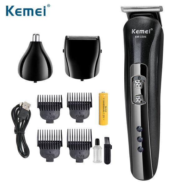 

kemei hair clipper 3 in 1professional barber cutting machine hair trimmer beard finishing machine professional trimmer