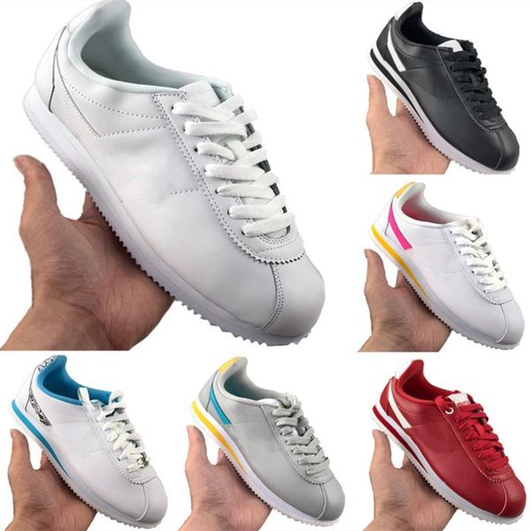 

with box 2020 new cortez shoes mens womens casual shoes sneakers athletic leather original cortez ultra moire walking shoes, Black