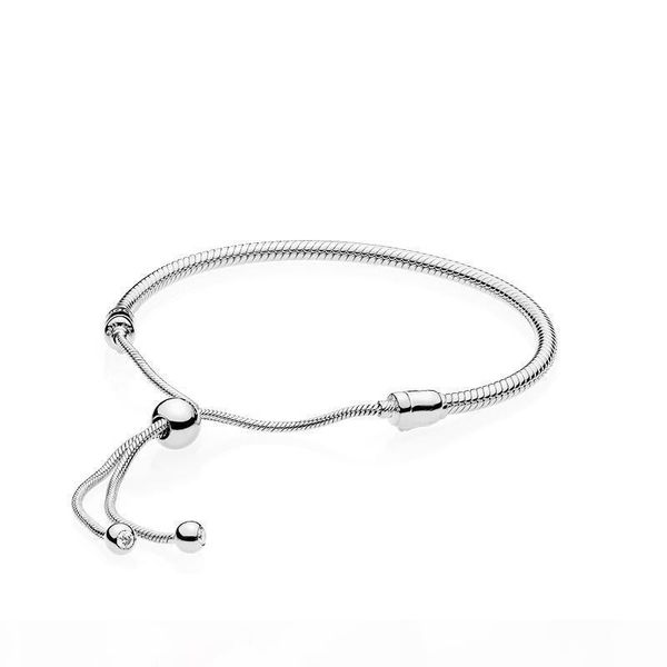 

basic bracelet for pandora 925 sterling silver temperament fashion telescopic chain ladies bracelet with original box free, Golden;silver