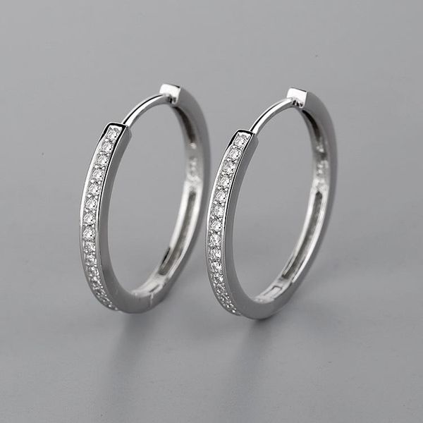 

cmajor latest s925 sterling silver imported 7a cubic zircon fashion jewelry women's accessories hoop earrings for women, Golden;silver