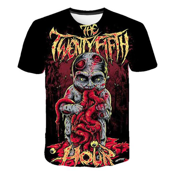 

horror skull retro rock selling 3d print shirts hippie comics graphic men clothing