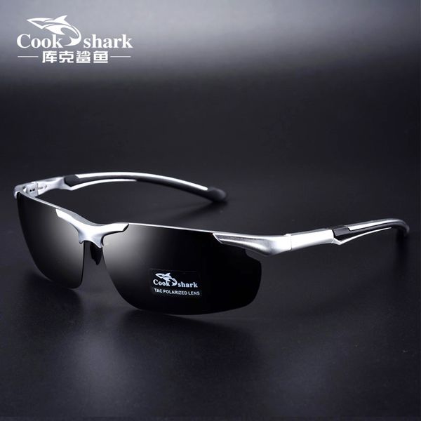 

cookshark 2020 new men polarized sunglasses driving hipster glasses, White;black
