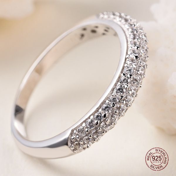 

2020 new arrival s925 sterling silver fashion ring pave setting zirconia diamonds sparkling charm jewelry party gift for women, Golden;silver