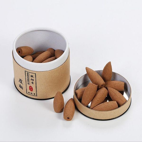 

100% natural sandalwood backflow incense cones handmade agarwood cones help sleep wormwood drive away mosquitoes