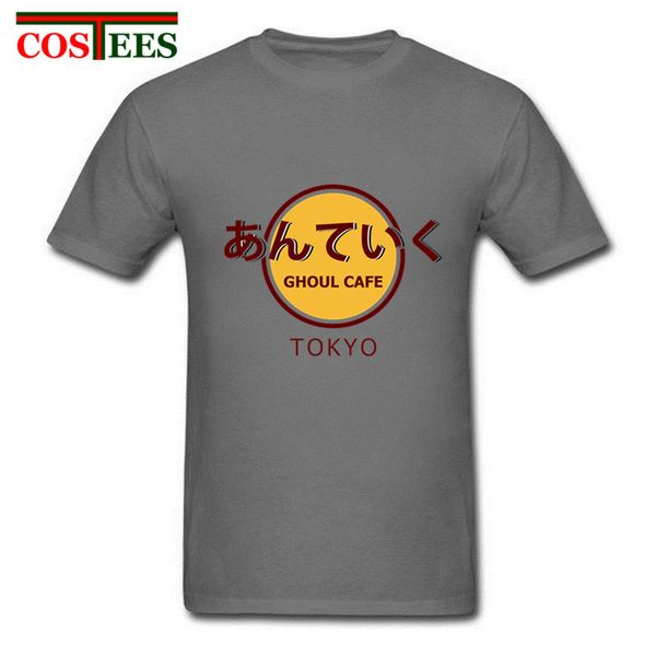 

2018 trendy new summer anime tokyo ghoul japanese t shirt men man brand skateboard tokyoghoul cafe short sleeve print tshirt