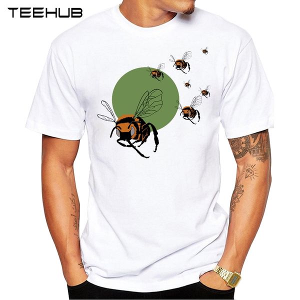 

2019 teehub men's fashion bee and mosquito design t-shirt cool hipster tee
