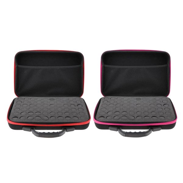 

2 packs 60 bottles essential oil carry case 5ml~15ml holder storage bag