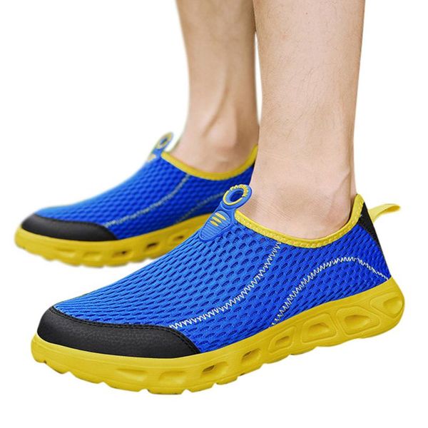 

sagace sneakers summer men's lightweight mesh breathable waterproof shoes fashion non-slip air cushion woven running shoes x0114, Black