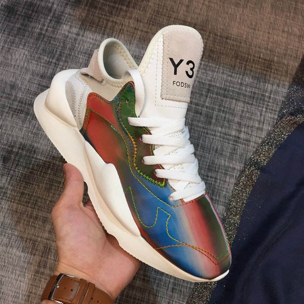 

mens y3 iivenom designer sneakers kusari discolored ins fashion women shoes trendy lady y-3 casual boots with box, Black