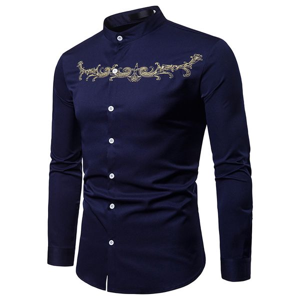 

turn down collar shirt men new autumn chinese style solid shirt men long sleeve camisa social masculina chest xxl size 126cm, White;black