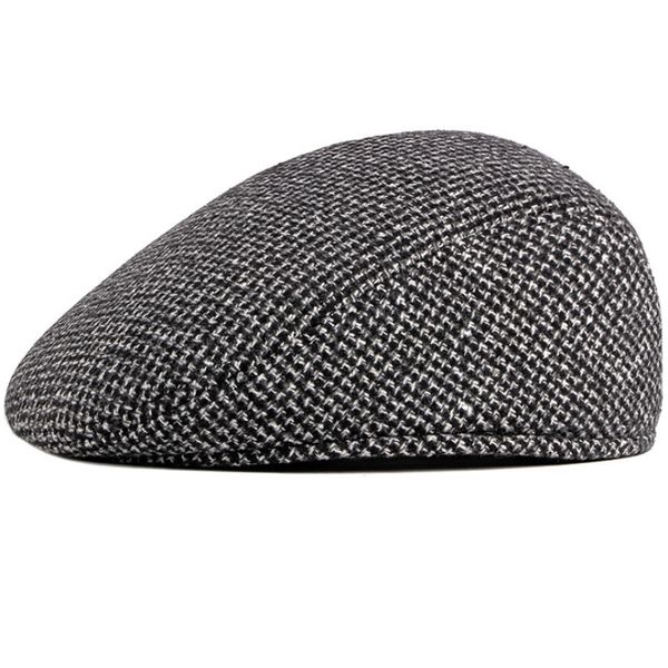 

berets vintage herringbone beret double wearing style men hats sboy cap british western ivy classic, Blue;gray