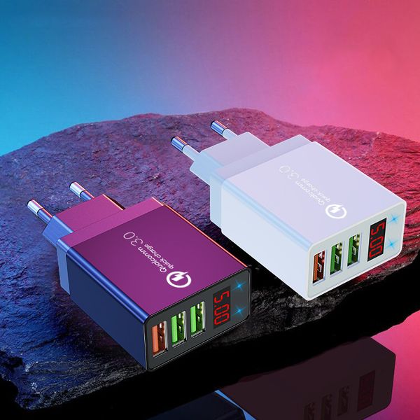

30w quick charge 3.0 usb зарядное устройство для iphone samsung tablet eu штепсельной вилки сша wall мобильный телефон зарядные устройства а