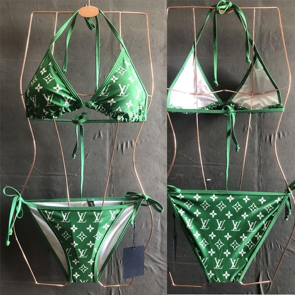 

2020 bikini swimsuits two-piece classic stripe printing women swimwear designer bodysuit swimming suit beachwear, White;black