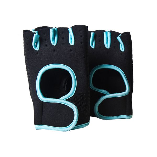

neoprene ladies gym fitness gloves, Blue;gray