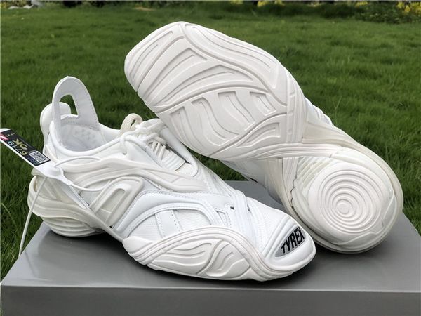 

athletic 20ss designer tyrex sneaker men women all white mesh squared curved toe track triple s running shoes sports trainers