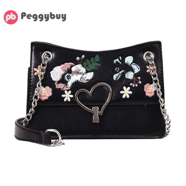 

цветочный flap сумка женщина высокого качество pu кожаные цепи малого crossbody сумка на ремень fashion square посланник