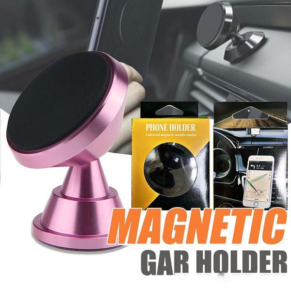 

premium metal alloy magnetic car mount holder 360 rotation swivel head cell phone stand holders for car mounting bracket for iphone 8 x