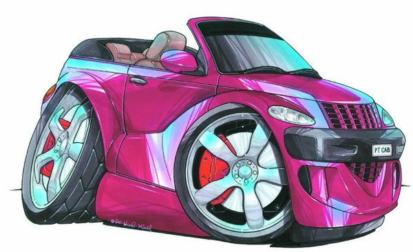 

новые высокого качества 2019 хлопка t shirt классический американский автомобиль вентиляторы pt cruiser cabrio печатные koolart мультфильм б