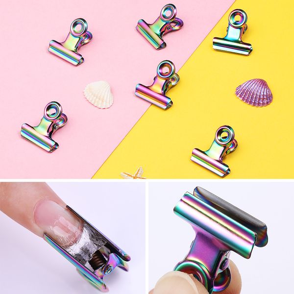 

adjustable silver reusable uv nail gel acrylic french tips nail art extension guide art quick extension arttools