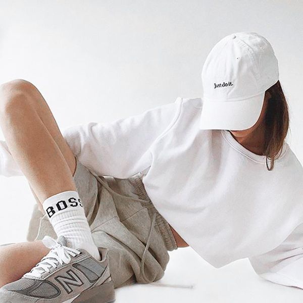 

women's shorts grey sports european and american 2021 summer fashion loose high waist drawstring strap casual, White;black