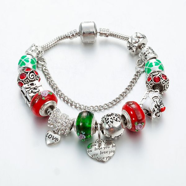 

viovia 2020 delighted european charm bracelets for women chain bracelets friendship diy rank jewelry pulseras b16149, Red;blue