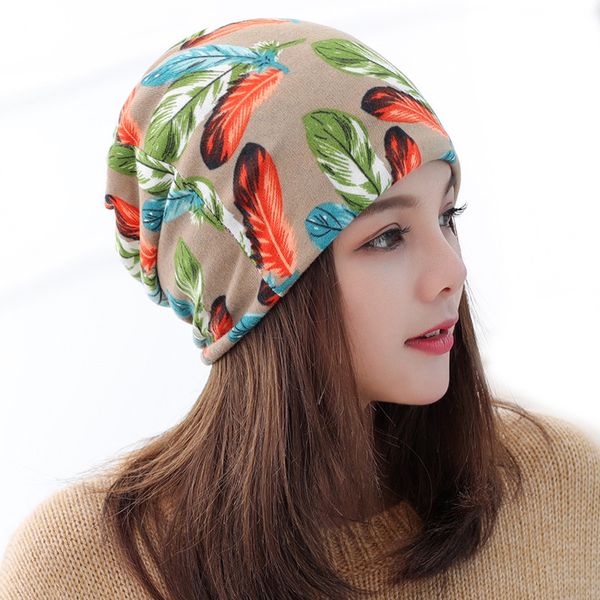 

fashion 2 used women beanies autumn hat caps for women's gorros knitted skullies hip hop leaf 4 colors lady hats, Blue;gray