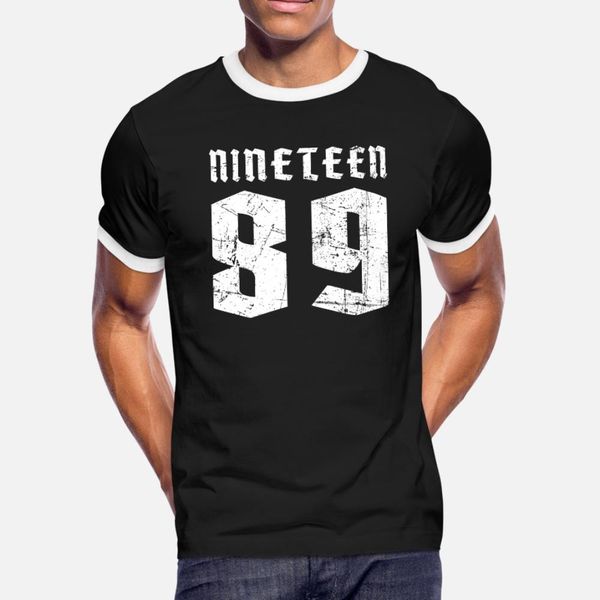 

nineteen 1989 d t shirt men designer 100% cotton s-xxxl basic solid interesting funny casual summer family shirt, White;black