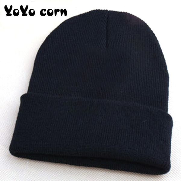

yoyocorn version of autumn and winter classic men and women fluorescent color wool hat knit hat hip-hop plus cashmere cap