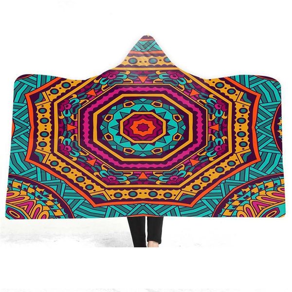 

3d printing boho blanket for kids thick sherpa fleece blankets soft warm children cloak cape shawl sofa throw blanket 130*150cm a05