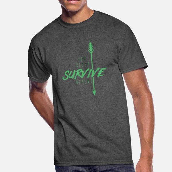 

survival bushcrafting adventurer bushcraft survive t shirt men knitted 100% cotton plus size 3xl basic solid graphic authentic shirt