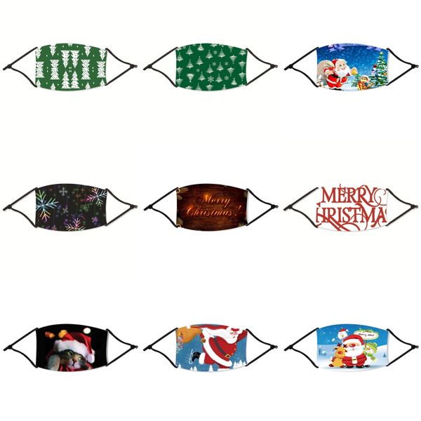

washable reusable ppe kids face shield christmas masks face christmas mask anti dust fog face mouth christmas masks dust-proof 2020 chri#692, Black