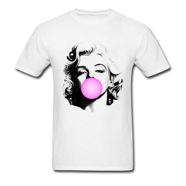 

marilyn monroe chewing gum t shirt character features star performer faddish tshirts for men father's day gift t-shirts cotton