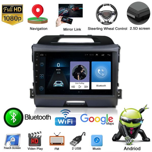 

android car video navigator multimedia system stereo player for kia sportage