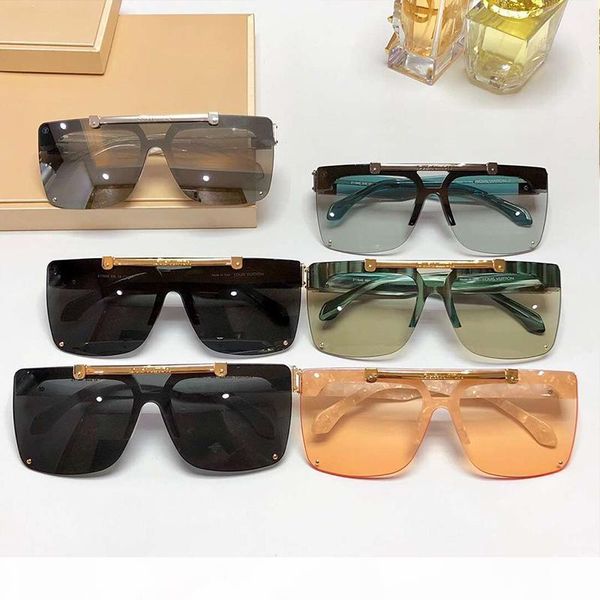 

show sunglasses mask-shaped lenses 2020 brand luxury sunglasses for men and women show models young fashion designer glasses z1194e, White;black