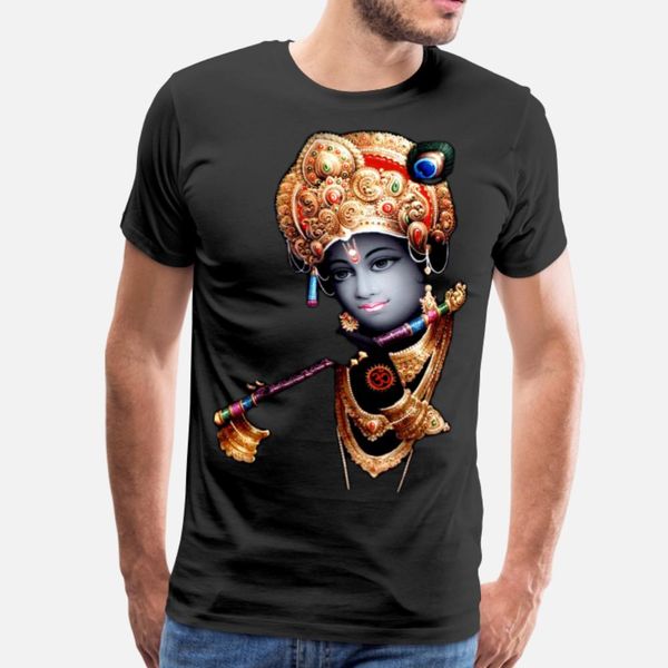 

misfit krishna t shirt men printed 100% cotton crew neck cool famous basic summer original shirt