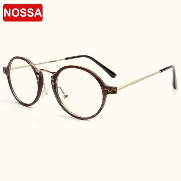 

retro round optical glasses frames men women casual personality eyewear frame male female vintage spectacles elegant eyeglasses, Black