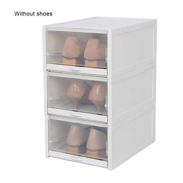 

очистить собранный set box box ящик ящик для хранения пластиковой обуви прозрачный стекируемого горячая 3шт чистка креативный otqxe yh_pack