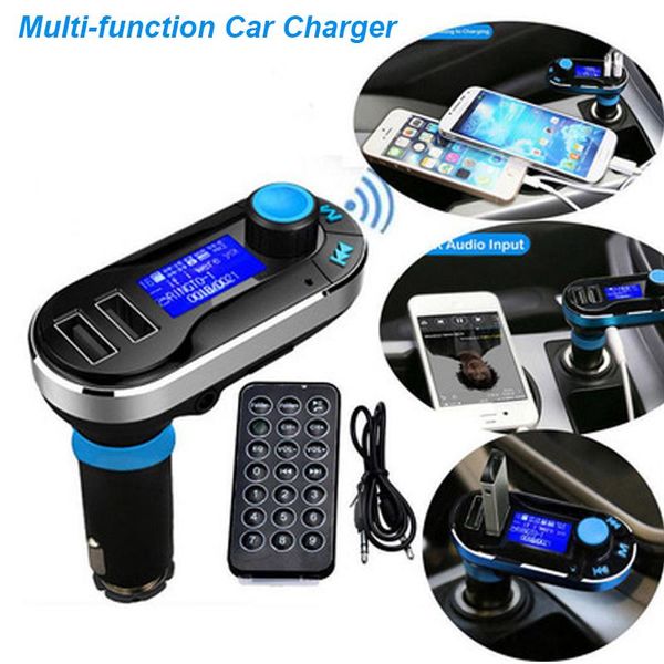 

cgjxscar fm bt66 transmitter bluetooth hands -lcd mp3 player radio adapter kit charger smart mobile phone with retail package