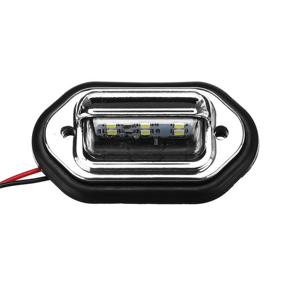 

auto car 12v-24v tail rear 6lednumber license plate light truck lorry license plate lamp car accessories light