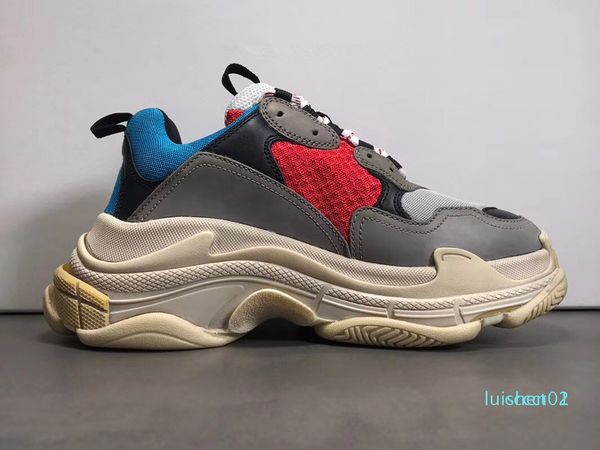 

2020 fashion paris 17fw triple-s sneaker triple s casual dad shoes for men's women beige black ceahp sports designer shoes size 36-45 c