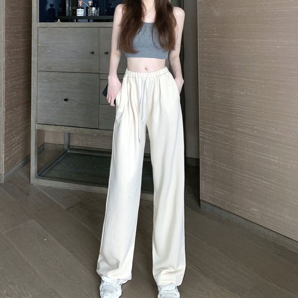 

blackday sweatpants women clothes streetwear fashion korean style wide leg trousers harajuku baggy black lounge high waisted vintage, Black;white