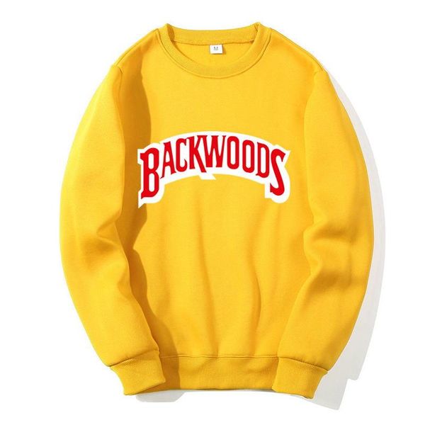 

2020 nueva sudadera de cuello redondo backwood sudadera con capucha hombre moda oto~no invierno hip hop con capucha pull, Black