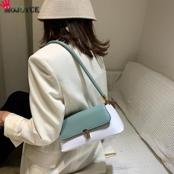 

hit color pu leather women handbag classic texture creative delicate female small underarm shoulder tote bag purse