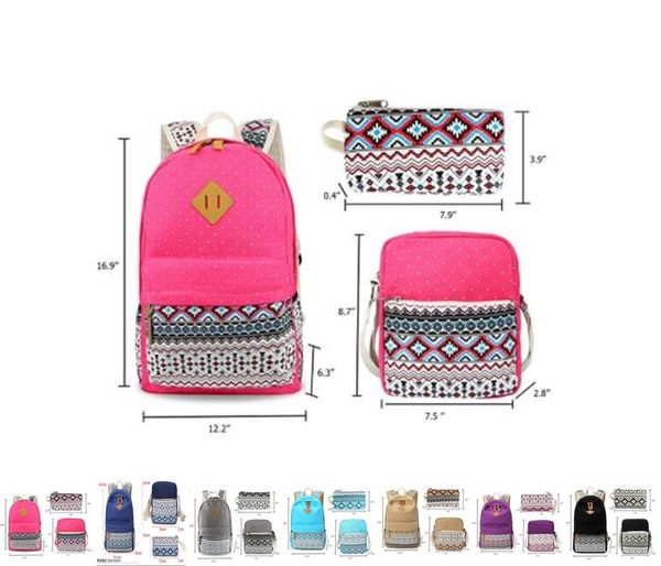 

girls student lightweight shoulder pink lapboys and for teen bags bag and school case backpack canvas bookbag laser with pen 3pcs uqprz, Silver