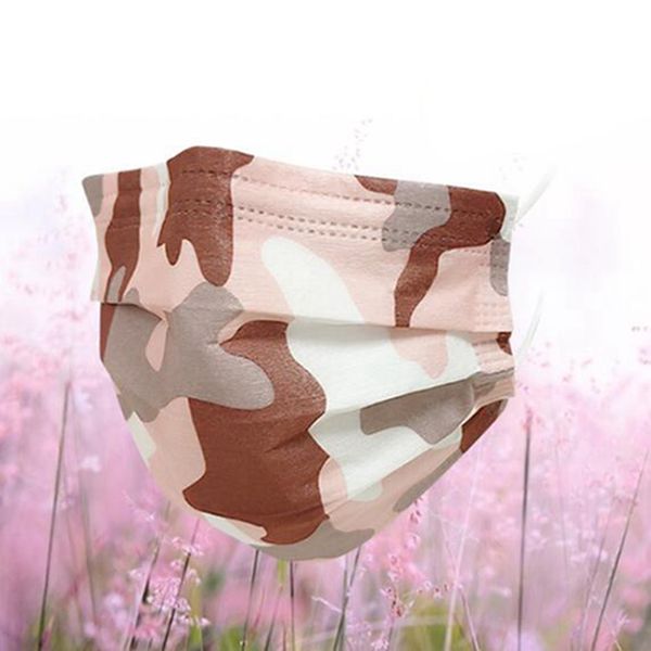 

5 для одноразовой воздушной маски анти-дымки iia522 блокировка 3-слойного дышащего пыли камуфляж fa make mask styles взрослых детей lhbba xo