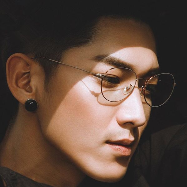 

vintage oval eyeglass frames myopia rx able retro light wire legs men women glasses spectacles, Black