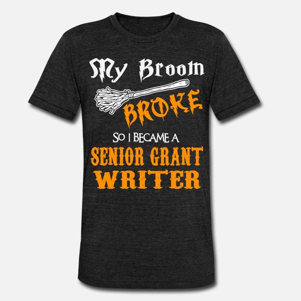 

senior grant writer t shirt men custom short sleeve s-3xl slim cute fashion summer style outfit shirt