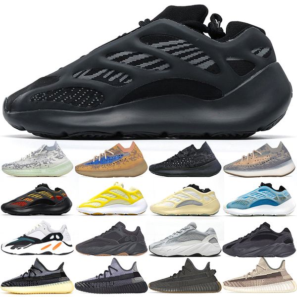

kanye west trainers 700 men women running shoes azareth azael alvah aline blue oat mist wave runner mens womens sports sneakers size 36-48, White;red